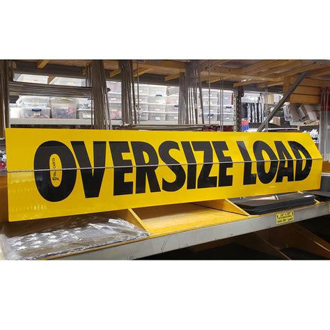 aluminum folding oversize load sign.